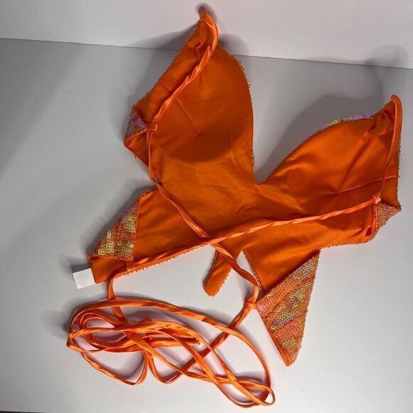 Y2K Sequined butterfly top Large - Picture 6 of 7